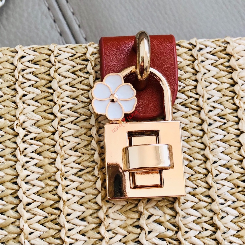 Meadow, Picnic Basket inspired Shoulder Bag BEIGE - Picture 7 of 9